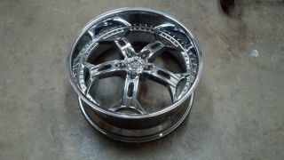 22 Helo 834 Chrome Wheel 22x9 5 5x115 Charger 300C Magnum Challenger