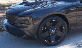 22 inch Black Rockstars Fast Five Charger Wheels Rims