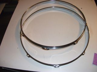 Brand New 18 Chrome Drum Hoops Rims 8 Hole 2 0mm Triple Flanged