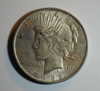 1922 Peace Dollar $1 Silver Coin