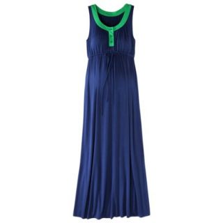 Liz Lange for Target Maternity Sleeveless Colorblock Maxi Dress   Blue/Green M