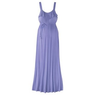 Liz Lange for Target Maternity Sleeveless Ruffled Maxi Dress   Perwinkle Purple