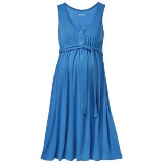 Merona Maternity Sleeveless Side Tie Dress   Blue XS