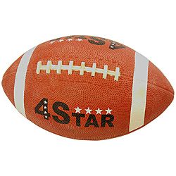 Defender Brown Mini Indoor/outdoor Synthetic rubber Football (BrownSize: Jr.Professional match quality9 inch deflated lengthMade up of A grade synthetic rubberProfessional grain surface for extra gripBest for wet and mud condition playMatch play ready bal