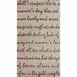 Nuloom Handmade Poem Faux Silk / Wool Rug (6 X 9) (NaturalStyle: ContemporaryPattern: CasualTip: We recommend the use of a non skid pad to keep the rug in place on smooth surfaces.All rug sizes are approximate. Due to the difference of monitor colors, som