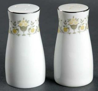 Sterling China (Japan) Florentine Salt & Pepper Set, Fine China Dinnerware   Yel