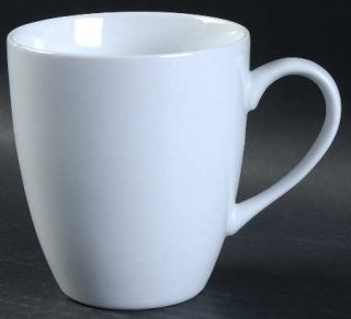 Tag Ltd Whiteware Mug, Fine China Dinnerware   Porcelain,All White,Rim,Smooth,No