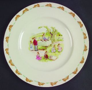 Royal Doulton Bunnykins (Albion Shape) Dinner Plate, Fine China Dinnerware   Alb