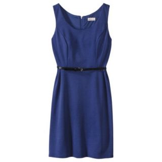 Merona Petites Sleeveless Fitted Dress   Blue MP