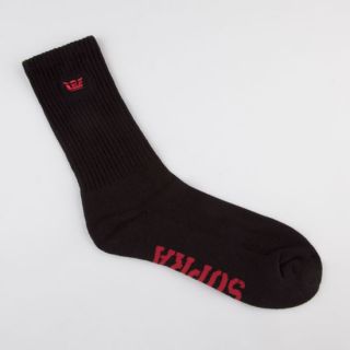 Mens Crew Socks Black One Size For Men 216664100