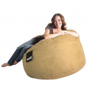 Round Light Brown 4 Microfiber And Foam Bean Bag (CamelMaterials: Durafoam foam blend, microsuede outer cover, cotton/poly inner linerStyle: RoundWeight:45 lbsDiameter:48 inches x 48 inches x 30 inchesFill:Durafoam blendClosure: ZipRemovable/Washable Cove