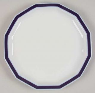 Rosenthal   Continental Mykonos Salad Plate, Fine China Dinnerware   Polygon, Bl