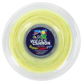 Weiss Cannon Supercable Pro 16G Tennis String  Yellow