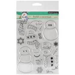 Penny Black Clear Stamps 5 X6.5 Sheet : Build a snowman