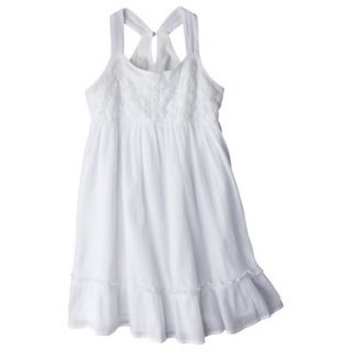 Cherokee Girls Strappy Dress   Fresh White L