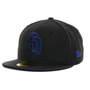 San Diego Padres New Era MLB Black on Color 59FIFTY Cap