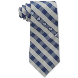 New York Yankees Eagles Wings Polyester Checked Tie