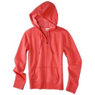 Mossimo Supply Co. Juniors Full Zip Fleece Hoodie   Fresh Melon XS(1)