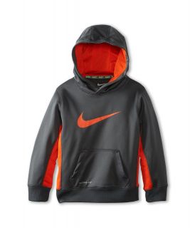 Nike Kids Boys Therma Fit Pullover Hoodie Boys Sweatshirt (Pewter)