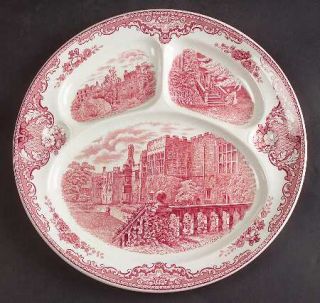 Johnson Brothers Old Britain Castles Pink (Crown Stamp) Grill Plate, Fine China