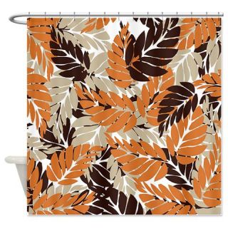 CafePress Brown and Orange Leaves Shower Curtain Free Shipping! Use code FREECART at Checkout!