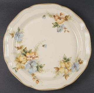 Mikasa Pansies 12 Chop Plate/Round Platter, Fine China Dinnerware   Heritage, B