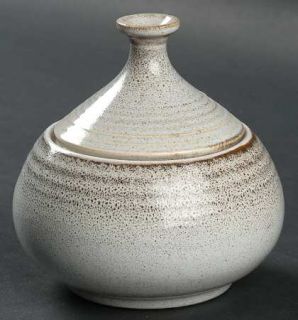 Mikasa Tempera Sugar Bowl & Lid, Fine China Dinnerware   Stone Glaze, Brown  Spe