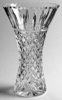 Galway Rathmore 9 Flower Vase   Cut Criss Cross & Vertical On Bowl