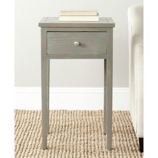 Abel Ash Grey End Table (Ash greyMaterials: Elm woodDimensions: 29.7 inches high x 16.9 inches wide x 14.2 inches deepThis product will ship to you in 1 box.Furniture arrives fully assembled )