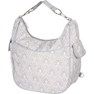 The Bumble Collection Chloe Convertible Diaper Bag In Blue Filagree