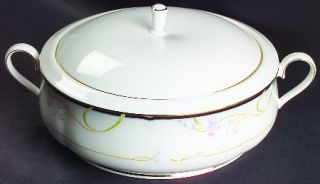 Lenox China Constance Round Covered Vegetable, Fine China Dinnerware   Debut Col