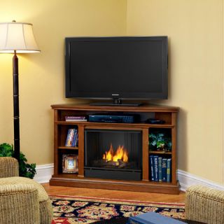 Real Flame Churchill 51 Ventless TV Stand with Gel Fuel Fireplace 3750 DE/37