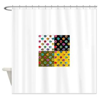 CafePress Colorful Seamless Sheep Pattern Shower Curtain Free Shipping! Use code FREECART at Checkout!