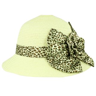 Faddism Womens Summer Ribbon Straw Hat (one Size) (100 percent paperOne size fits mostStyle: Summer)