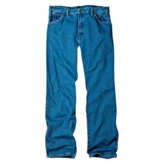 Dickies Mens Relaxed Fit Jean   Stone Washed Blue 31x32