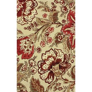 Nuloom Handmade Floral Multi Wool Rug (76 X 96) (MultiPattern: FloralTip: We recommend the use of a non skid pad to keep the rug in place on smooth surfaces.All rug sizes are approximate. Due to the difference of monitor colors, some rug colors may vary s