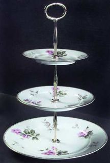 Noritake Rosa 3 Tiered Serving Tray (DP, SP, BB), Fine China Dinnerware   Pink R