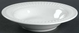 Totally Today Tto7 Coupe Cereal Bowl, Fine China Dinnerware   All White Embossed
