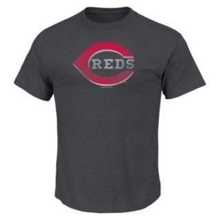 MLB Mens Cincinnati Reds Crew Neck T Shirt   Grey (L)