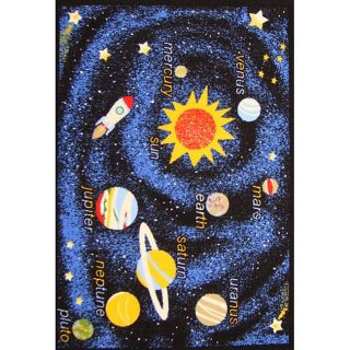 Kids Non skid Blue Planets Rug (33 X 47) (NylonPile Height: 0.2 inchesStyle: CasualPrimary color: BlueSecondary colors: BlackPattern: Baby/Kids/TweenTip: We recommend the use of a non skid pad to keep the rug in place on smooth surfaces.All rug sizes are 