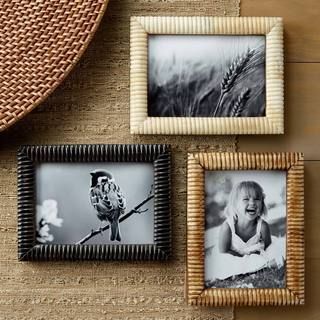 Hand Carved Bone 5 X 7 inch Ribbed Frames Set (set Of 3) (LargeSubject: Country charmFrame: Brown 9 inches x 7 inches x 1 inchImage dimensions: 5 inches high x 7 inches inches wideOuter dimensions: 9 inches high x 7 inches wide x 1 inches thick )