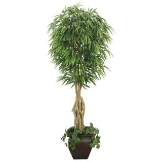 Laura Ashley 7 foot Artificial Willow Ficus Tree (7 footMaterials: Fabric, wood, fiberstoneLow maintenance artificial plantGreat for use in home or officeFully assembled dimensions: 32 inches wide x 84 inches high x 32 inches deep )
