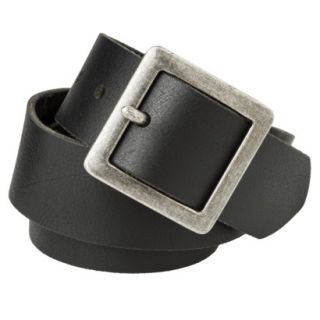 Mossimo Supply Co. Genuine Leather Pilgrim Belt   Black S
