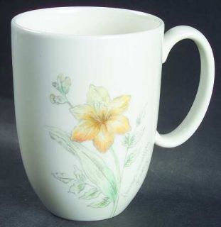 Lenox China Artist Sketchbook Sunflower Mug, Fine China Dinnerware   Yellow/Oran