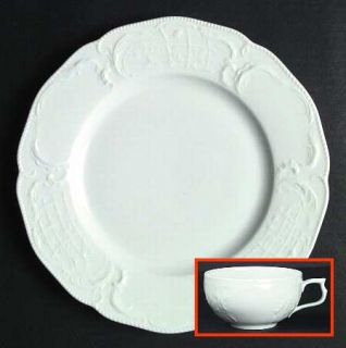 Rosenthal   Continental Sanssouci White Dinner Plate, Fine China Dinnerware   Al