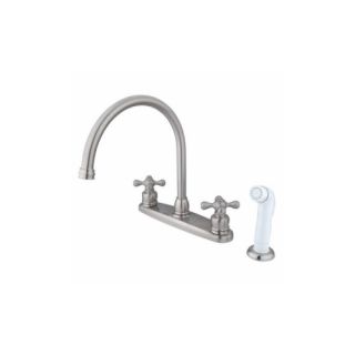 Elements of Design EB728AX Universal Goose Neck Centerset Kitchen Faucet With Sp