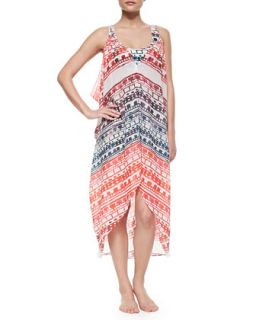 Womens Carnival Georgette Beach Cover Up   6 Shore Road