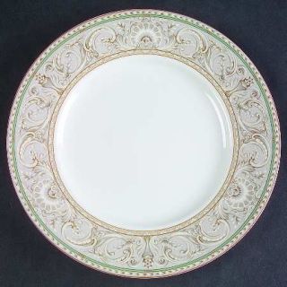 Christopher Stuart Newport Salad Plate, Fine China Dinnerware   Gray Band, Cream