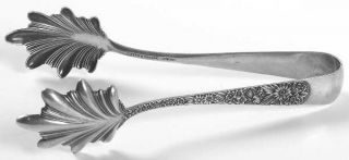 Kirk Stieff Repousse (Strl,1924, S.Kirk & Son, Inc.) Large Ice Serving Tongs wit
