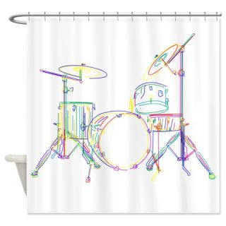  Colorful Abstract Drum Shower Curtain  Use code FREECART at Checkout